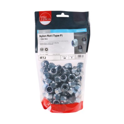 Nylon Nut Type P DIN 982 BZP