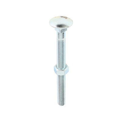 Carriage Bolt & Hex Nut - BZP