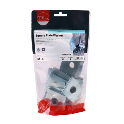 Square Plate Washer - BZP