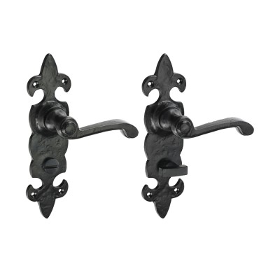 Vic Scroll Latch Handles PB