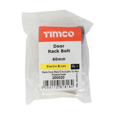 Door Rack Bolt Pol. Chrome