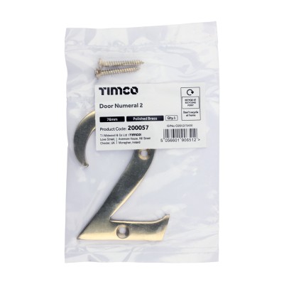 Door Numeral 2 PC