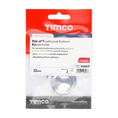 Traditional Escutcheon Pair SC
