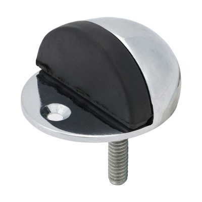 Oval Door Stop Satin Chrome