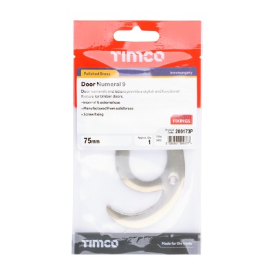 Door Numeral 9 PC
