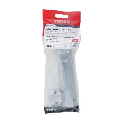 Arch Flat Sec Bolt Sat. Chrome