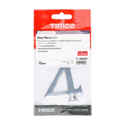 Door Numeral 4 SC