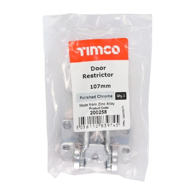 Door Restrictor Sat Chrome