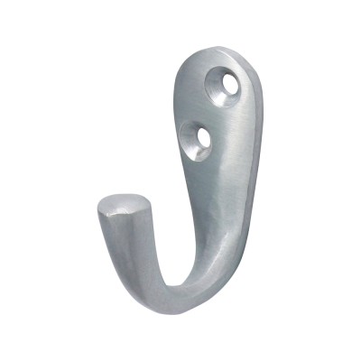 Single Robe Hook Pol. Brass