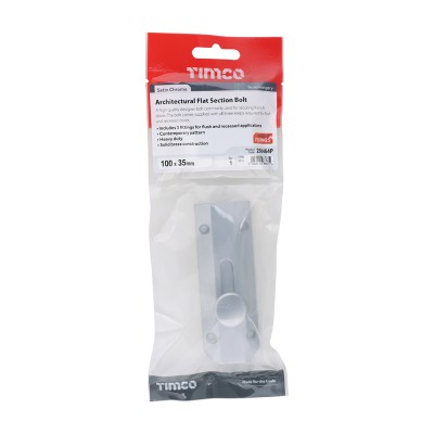 Arch Flat Sec Bolt Sat. Chrome