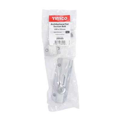 Arch Flat Sec Bolt Sat. Chrome