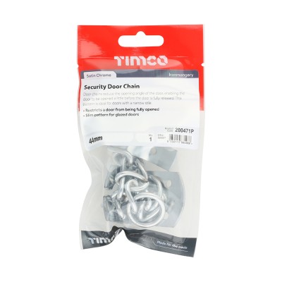 Security Door Chain E Brass