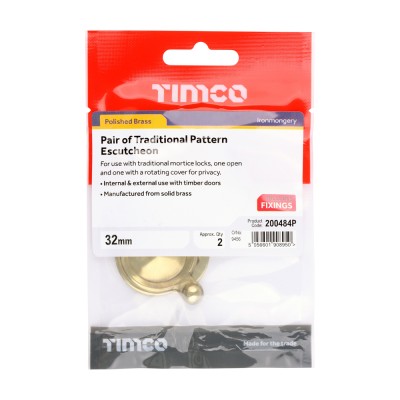 Traditional Escutcheon Pair PC