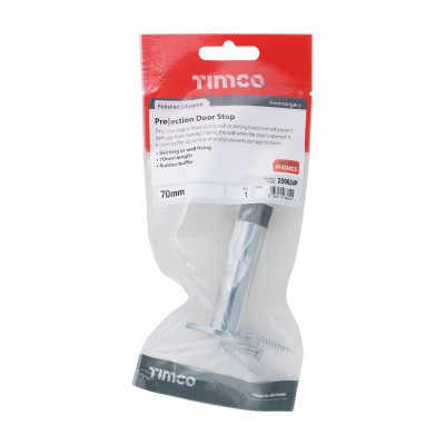 Projection Door Stop S/Chrome