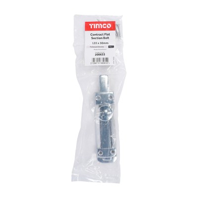 Flat Section Bolt Pol. Chrome
