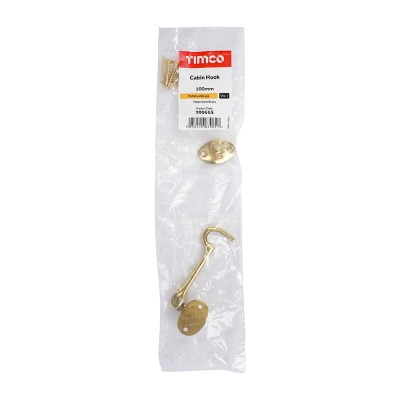 Cabin Hook Pol. Brass