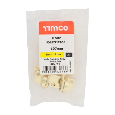 Door Restrictor Pol Chrome