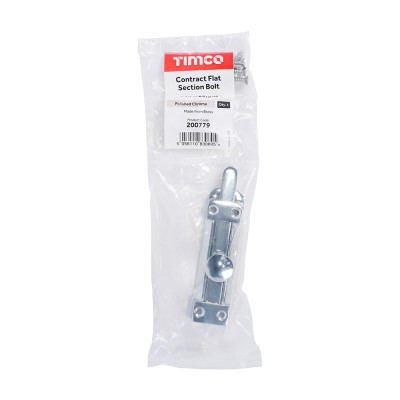 Flat Section Bolt Pol. Chrome