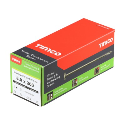 Timber Frame Screw WAFER Green