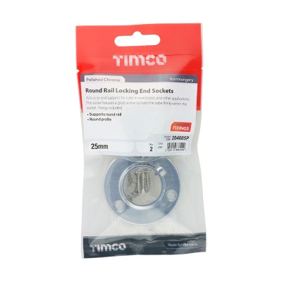 Round End Socket White
