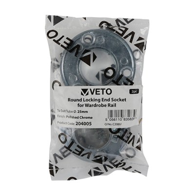 Round End Socket White