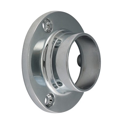Round Lock End Socket P/Chrome