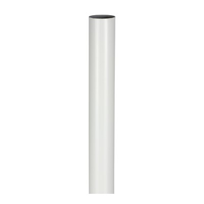 Round Wardrobe Rail White