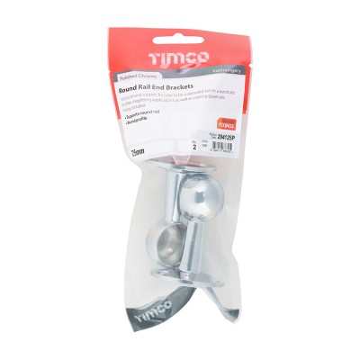 Round Centre Bracket P/Chrome