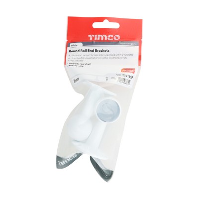Round Centre Bracket White