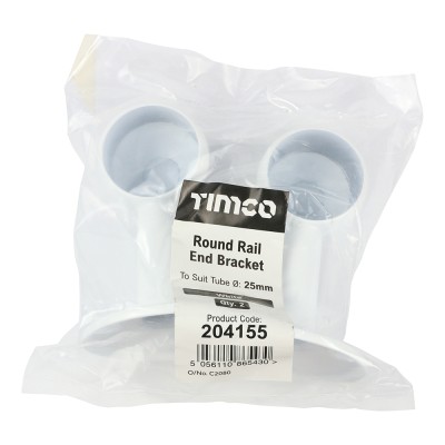 Round Centre Bracket White