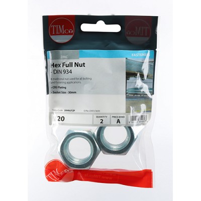 Hex Nut DIN 934 - BZP