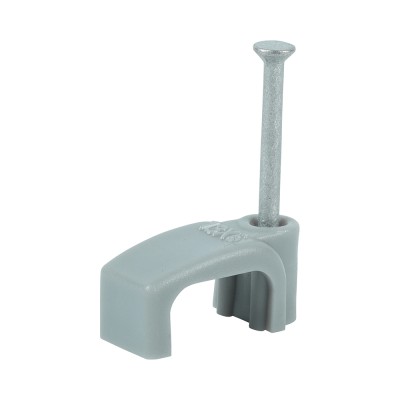 Flat Twin&Earth Cable Clip GRY