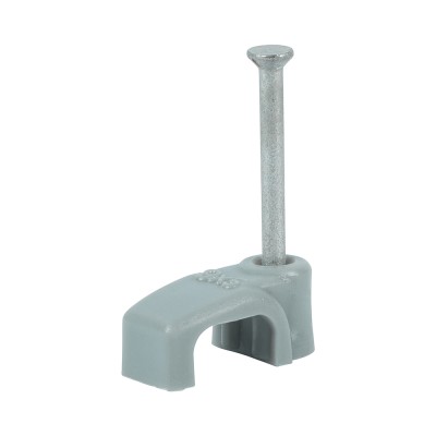 Flat Twin&Earth Cable Clip GRY