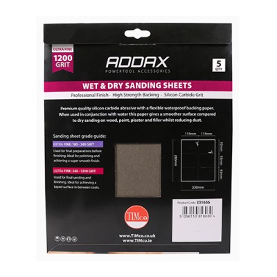 Wet & Dry Sanding Sheets P1200