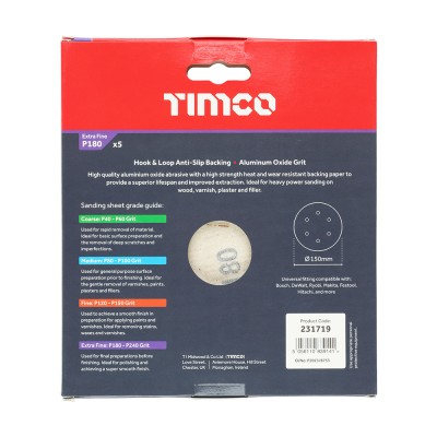 Orbital Sanding Discs P180