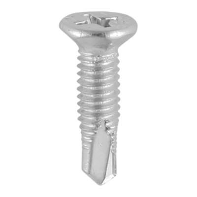 S/Drill PVC Screw F/CSK - S/S