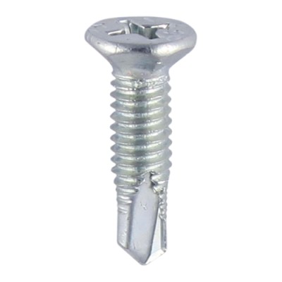 S/Drill PVC Screw F/CSK - BZP