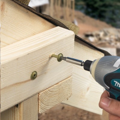 Timber Frame Screw WAFER Green