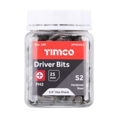 Phillips Driver Bit - S2 Grey