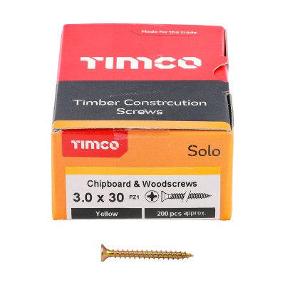 Solo Woodscrew PZ1 CSK ZYP