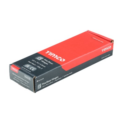 13 Fire Door Hinge Matt BLK SS