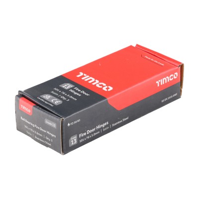 13 Fire Door Hinge Matt BLK SS