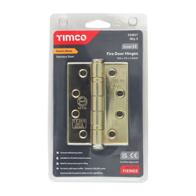 13 Fire Door Hinge Pol SS