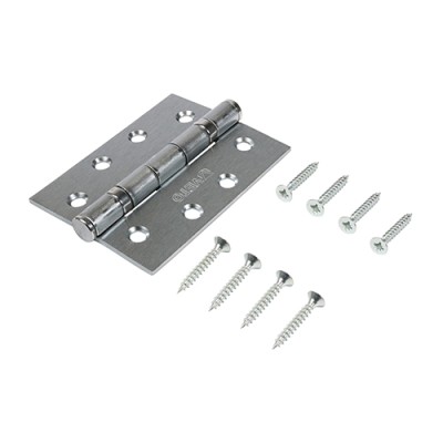 Twin Ball Bear Steel Hinge WHT