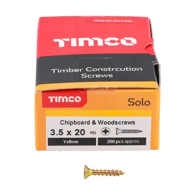 Solo Woodscrew PZ2 CSK ZYP