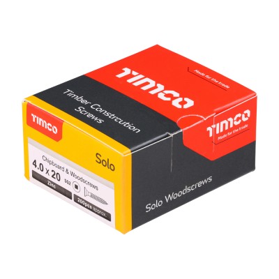 Solo Woodscrew SQ2 CSK Zinc