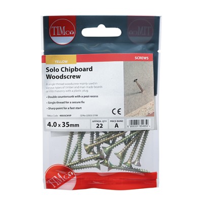 Solo Woodscrew PZ2 CSK - ZYP