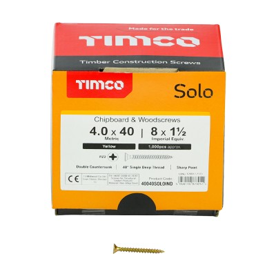 Solo Woodscrew CSK - ZYP (IND)