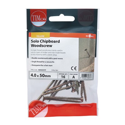 Solo Woodscrew PZ2 CSK - ZYP