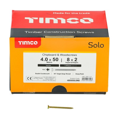 Solo Woodscrew CSK - ZYP (IND)